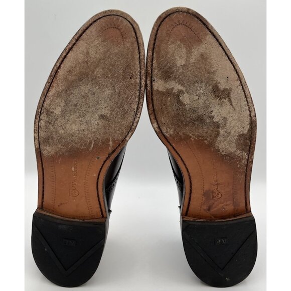 Allen Edmonds Lexington Oxford Brogue Cap-Toe Shoes Leather Dark Brown 10.5D - Picture 9 of 12